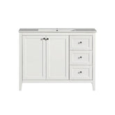 SM-BV414 Cannes 48" Bathroom Vanity in White - SM-BV414 - Backyard Provider